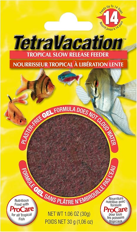 Tetra Tropical Vacation Foods Slow Release Feeder Fish Food 30g