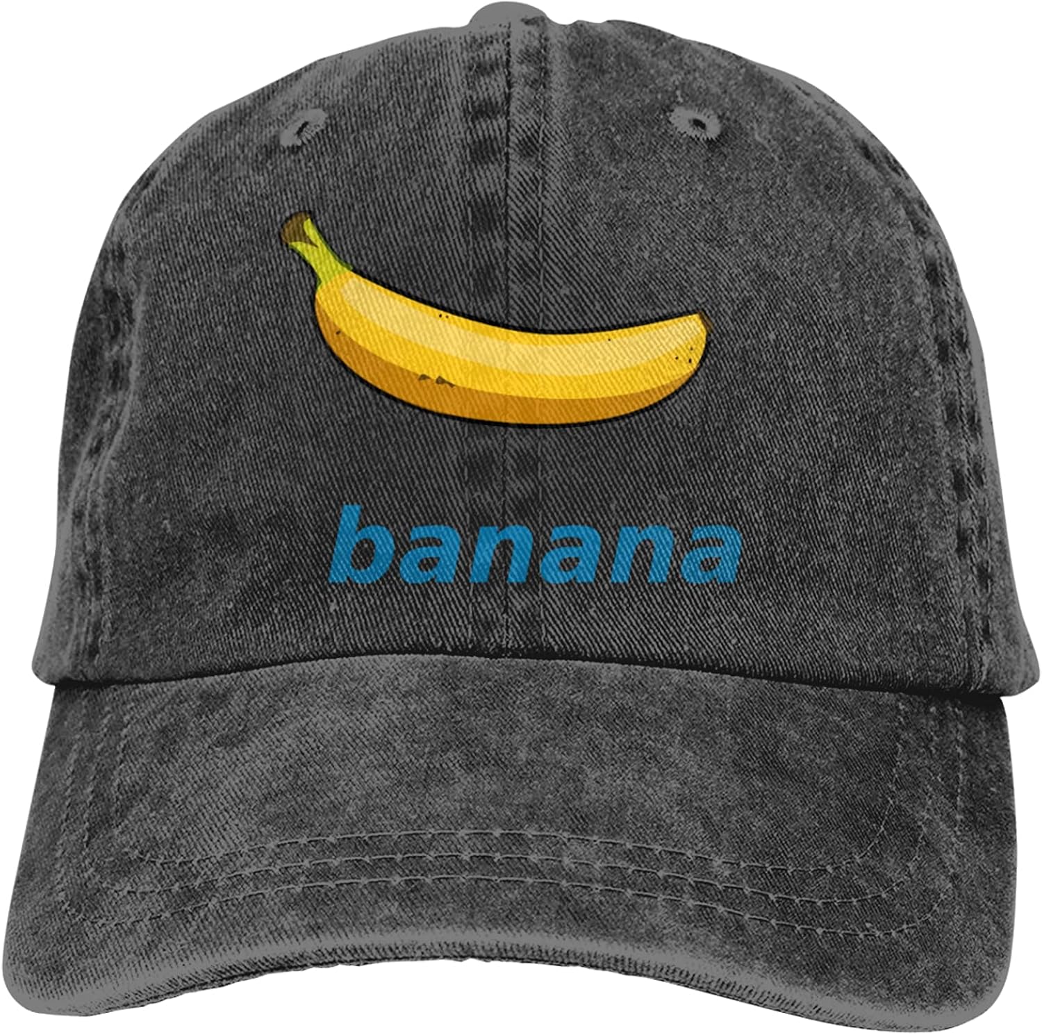 Cute Banana 3 Unisex Adjustable Baseball Hat Retro Trucker Cap Denim