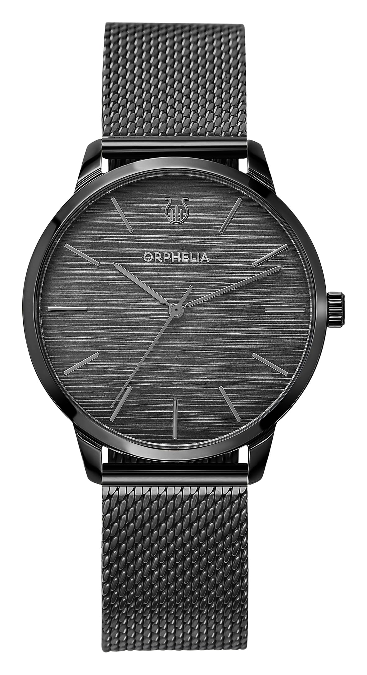 Orphelia Mens Analogue Watch Winston Black Stainless Steel,Black