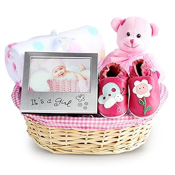 Girls Beautiful Newborn Baby Gift Basket Newborn Baby Hamper Baby