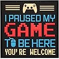 I Paused My Game to Be Here PVC Morale Patch - Funny Morale, Tactical, Military Patch - Patches, Military Patches - Perfect for Your Tactical Military Army Gear, Backpack, Cap, Vest