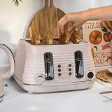 Salter Ripple Pink Toaster & Kettle Set 4-Slice 1630W 6 Browning Levels view 9
