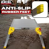 Excel Aluminium Folding Hop Up Platform Work Bench 600mm x 600mm Pack of 2 view 3