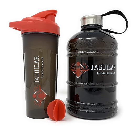 Half Gallon Water Jug + 24 Ounce Protein