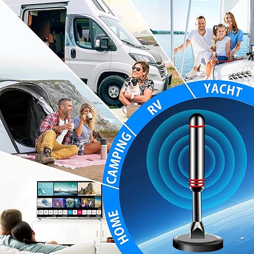 2026 Digital Indoor TV Antenna for Smart TV with Magnetic Base and Long Range