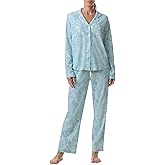 Karen Neuburger Women's Two-Piece Long Sleeve Notch Collar Girlfriend Pajama Set