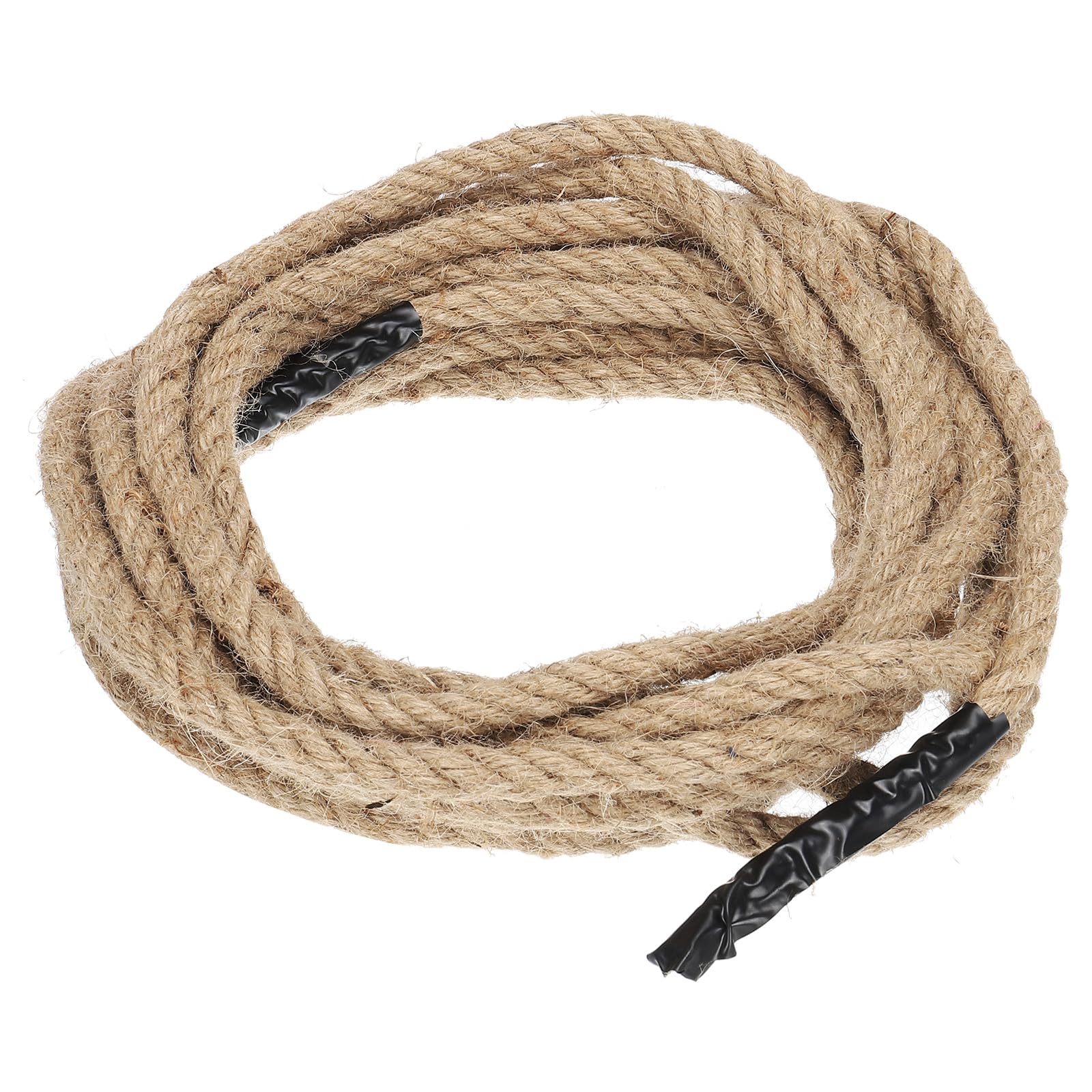 Patikil 1/2" x 25 Ft Twisted Manila Rope - Natural Thick Jute Rope for Docks, Railings, Bundling, Craft, Tug of War, Decorating