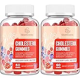 Cholesterol Supplement with Plant Sterols & Stanols, Guggul, Bergamot Orange Extract, Red Yeast Rice, Cholesterol Complex Gummies, Mixed Berry Flavor, 120 Counts