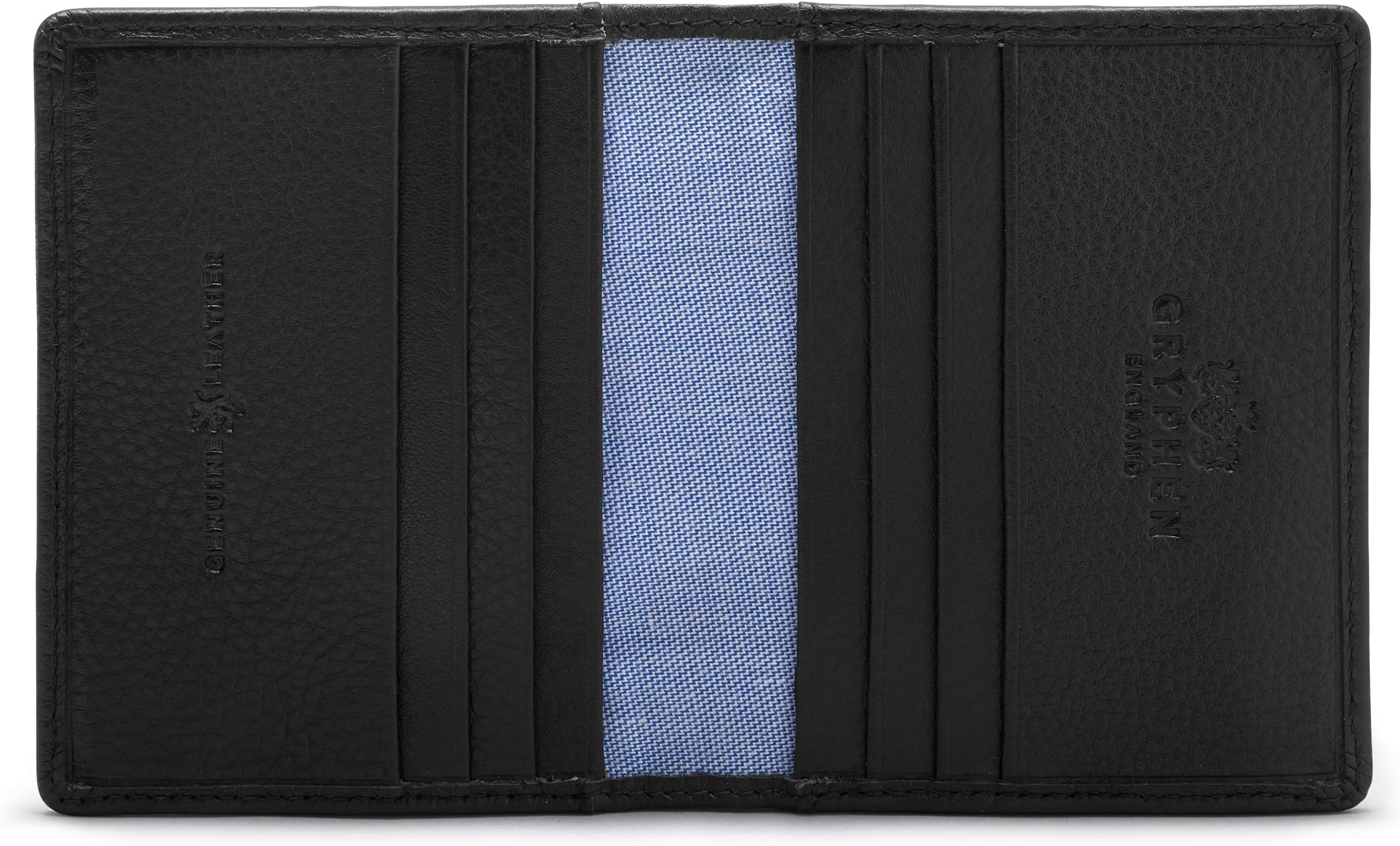 Hoxton Two Fold Leather Credit Card Case by Gryphen - RFID Secure