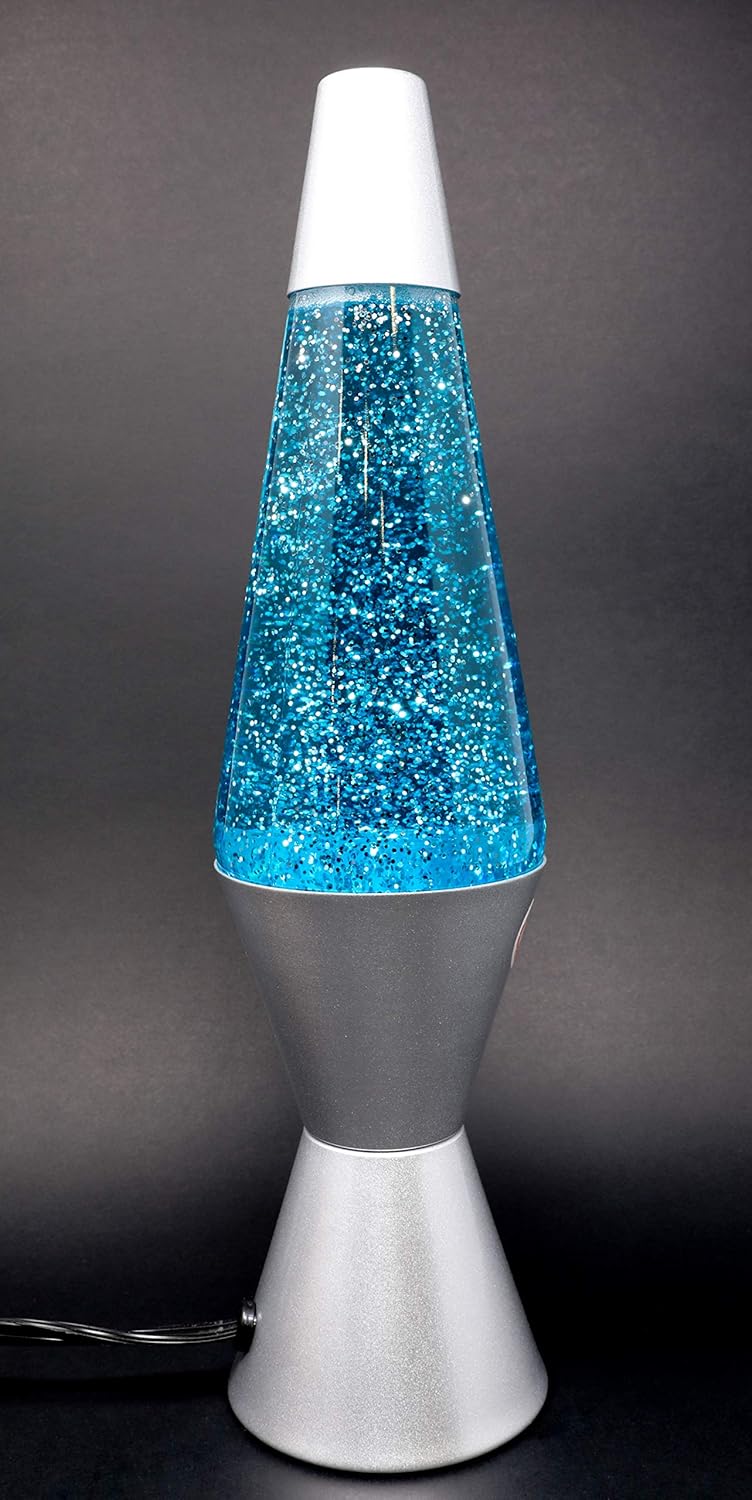 Tradeopia Glitter LAMP Blue 14" Home & Kitchen