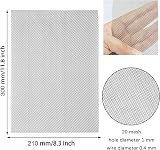 ZZOSRDR 2 Pack 12x8 Inch 1mm Mesh 304 Stainless Steel Wire Mesh Screen view 3