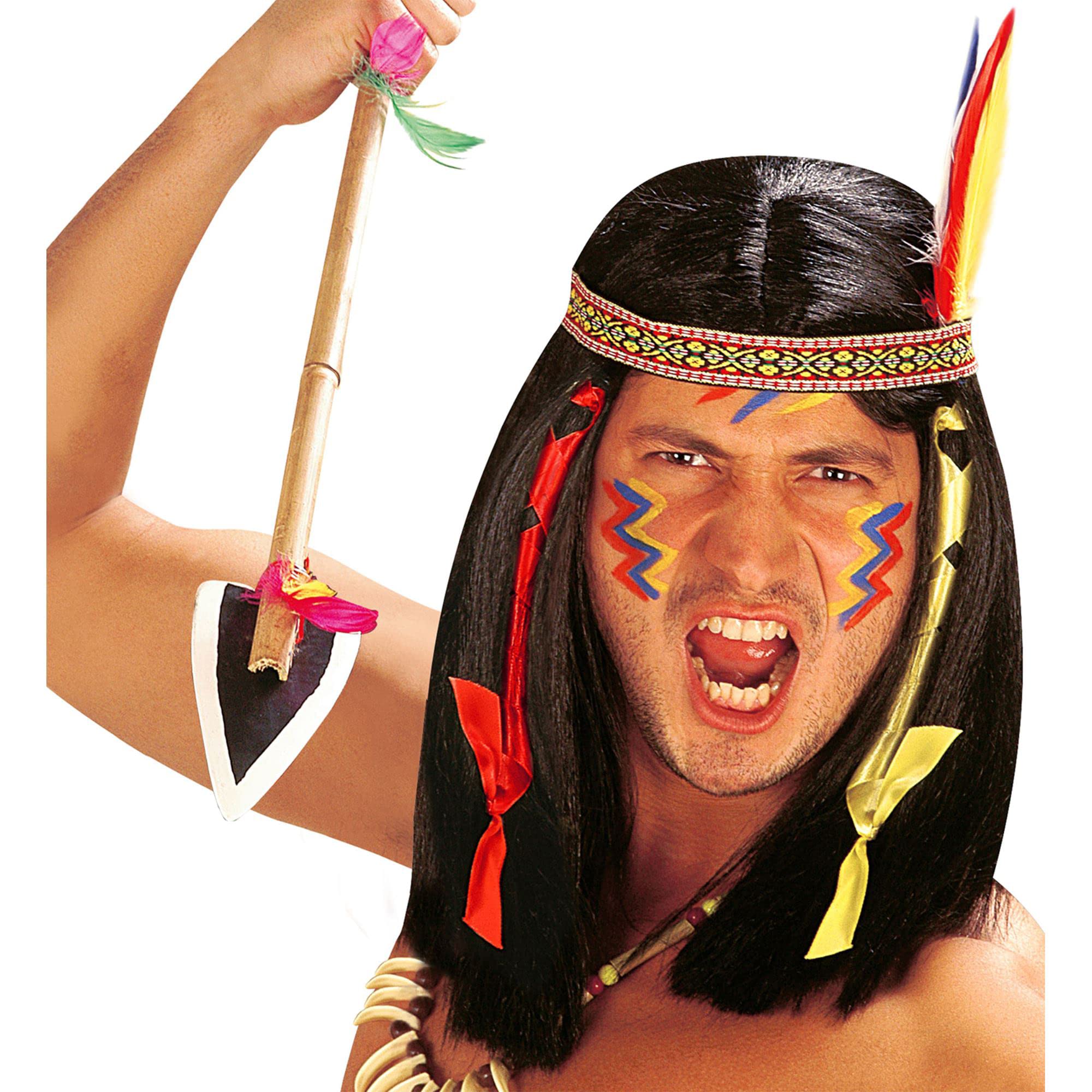 Comanche Indian Wig for Fancy Dress Costumes & Outfits Accessory