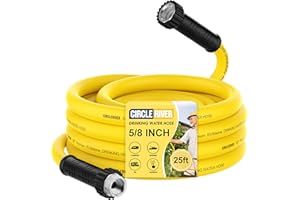 CircleRiver RV Drinking Water Hose 25FT with Storage Bag, 5/8" Premium Fresh Water Hose for RV, Camping, Marine, Trailer and Truck, BPA Free, Anti-Kink and Leak-Free, Drinking Water Safe