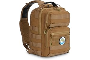 JUNGLE LiFTS Tactical Sling Bag - Versatile Sling Bag, Weather & Abrasion Resistant, Nylon 1000D, Water-Resistant, Ideal Go-bag, Tactical Backpack for men