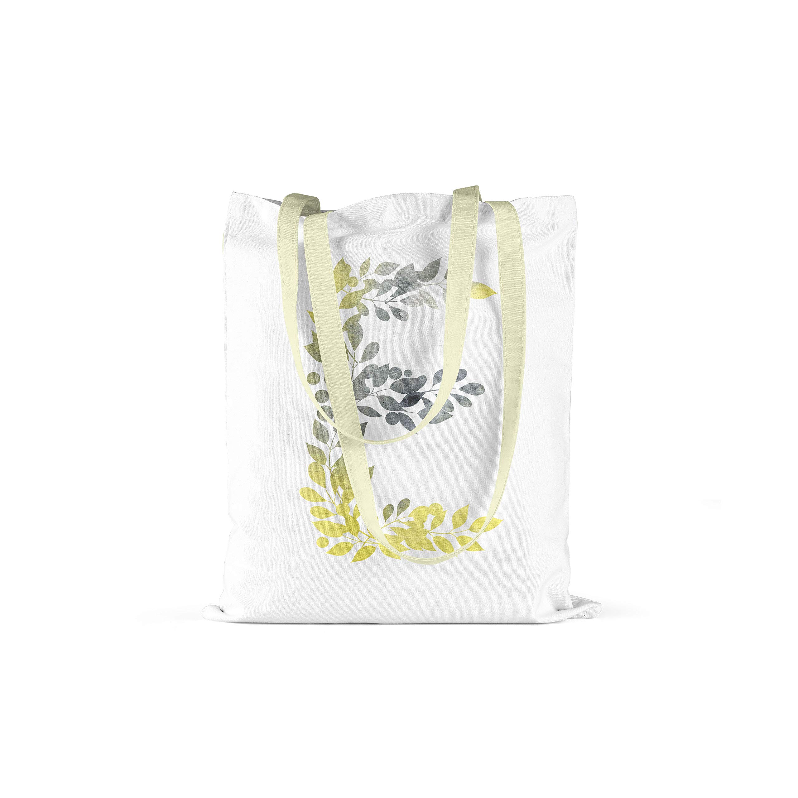 Bonamaison Printed Tote Bag, Reusable Grocery Bag, Shopping Bag, Machine Washable, Foldable, Canvas Cloth Bag with Handles, Size: 34x40 Cm