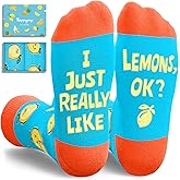 HAPPYPOP Fruit Gifts Ideas Socks - Hawaiian Tropical Banana Pineapple Lemon Socks