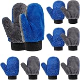 Yiyiring Paint Mitt Stain Gloves Reusable Microfiber | Microfiber Terry for Railing Fence Staining, Furniture Waxing Polishing, Dual-sided Washable Gloves