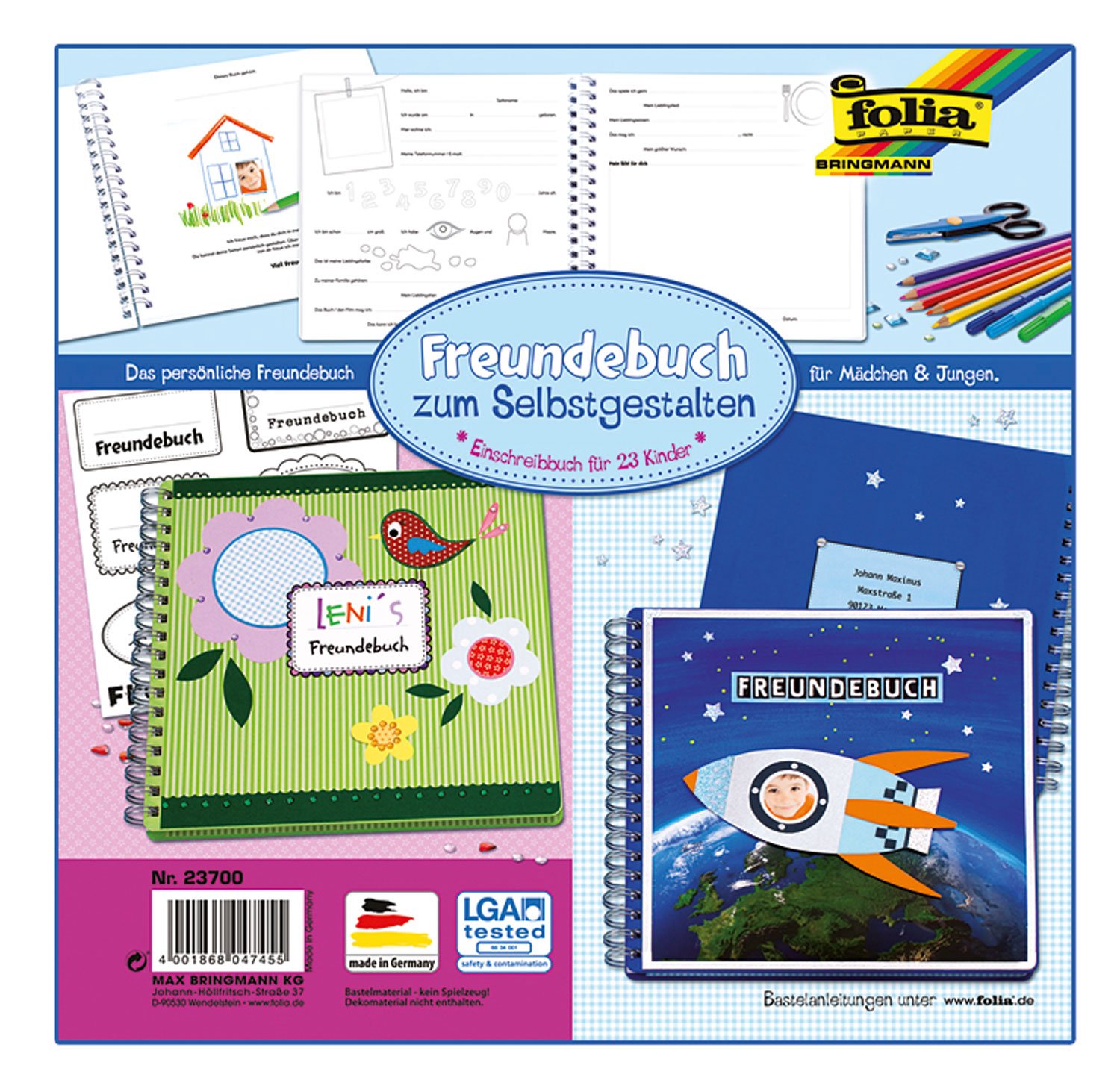 Folia 23700 Book Create Your Own Design, White