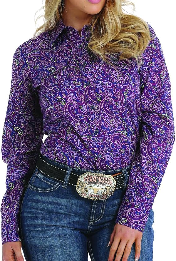 Cinch Paisley Prairie Blouse at Amazon Womenâs Clothing store