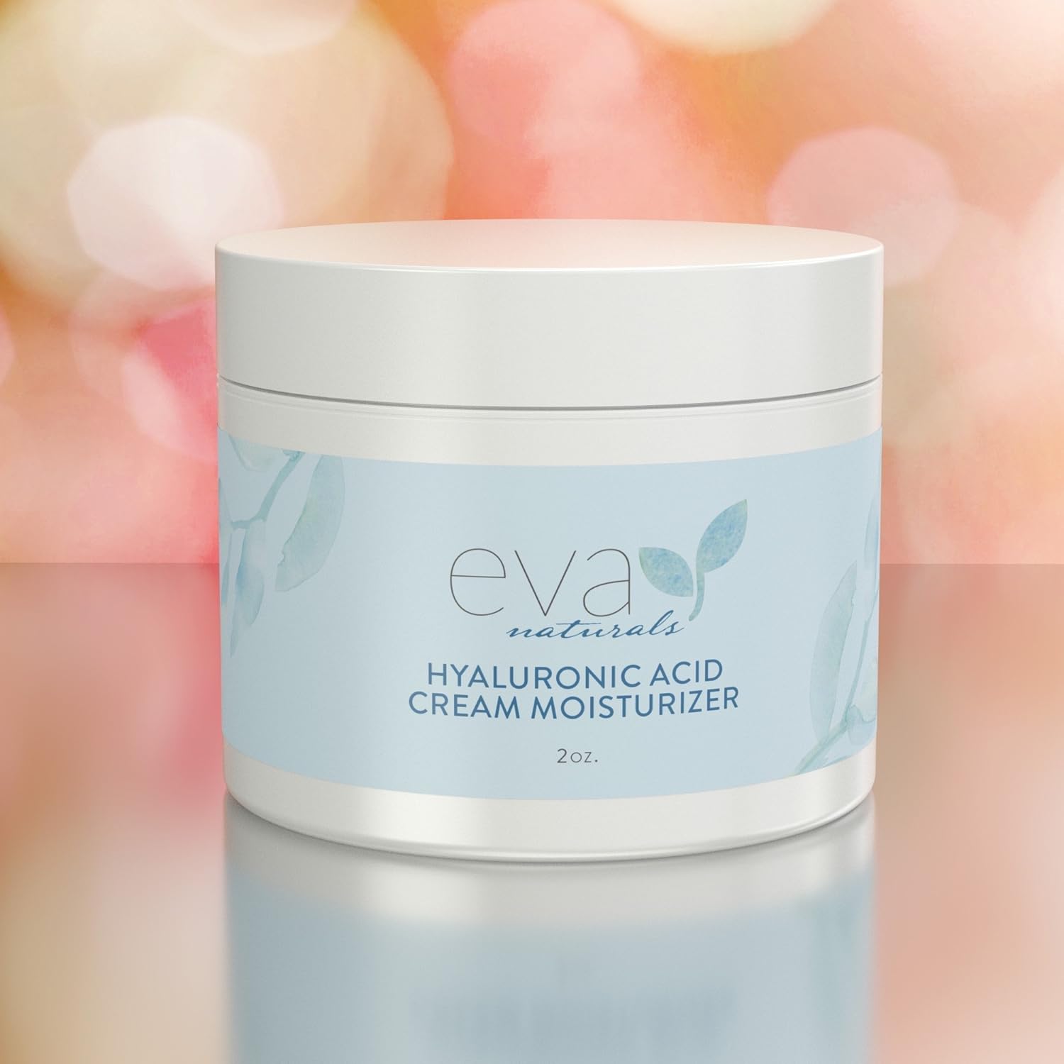 Hyaluronic Acid Moisturizing Cream by Eva Naturals - Best Wrinkle Cream - Facial Moisturizer, Dry Skin Cream, Retinol, Vitamin B, C & E, CoQ10 - Anti-Aging: Reduces Dry Skin, Fine Lines & Wrinkles: Beauty