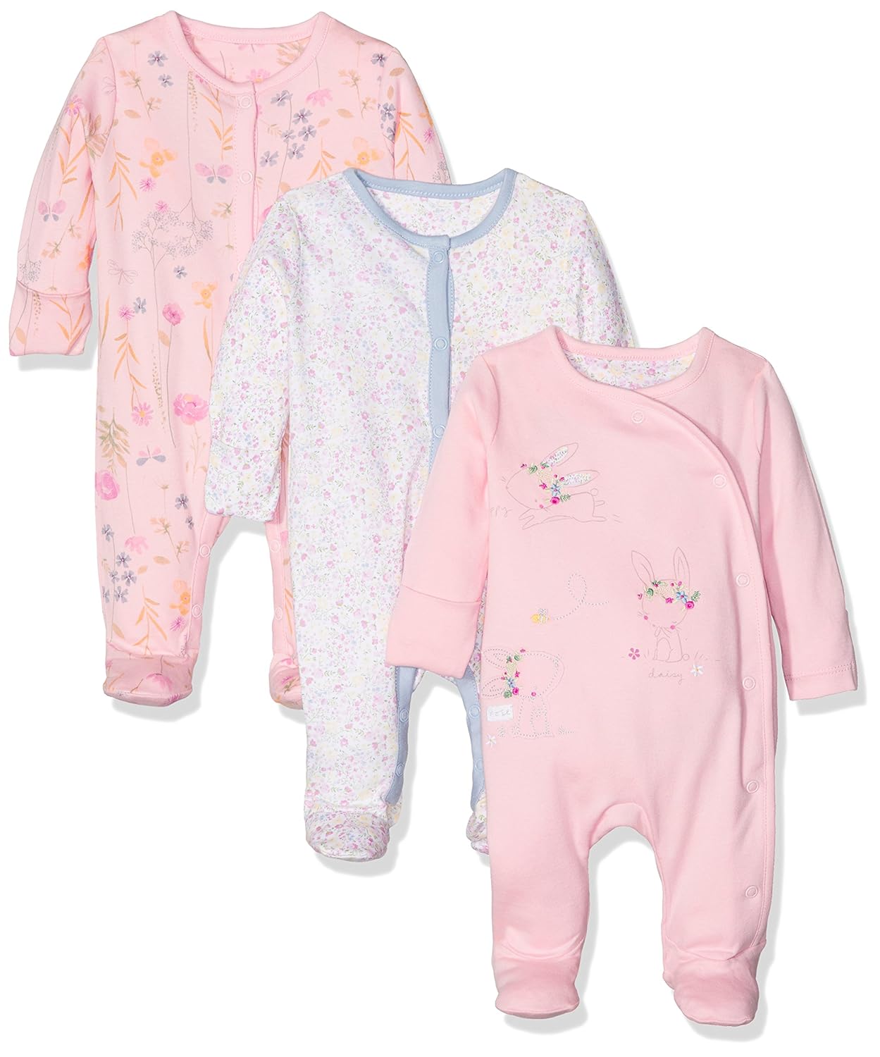 Buy Mothercare Baby Girls' Sleepsuit (Pack of 3) at Amazon.in