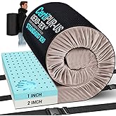 Memory Foam Camping Mattress, Ventilated Breathable Design CertiPUR-US &amp; Oeko-TEX Certified Sleeping Pad Waterproof 3inch Non-Slip Portable Sleeping Camping Mat with Storage Bag for Car Travel