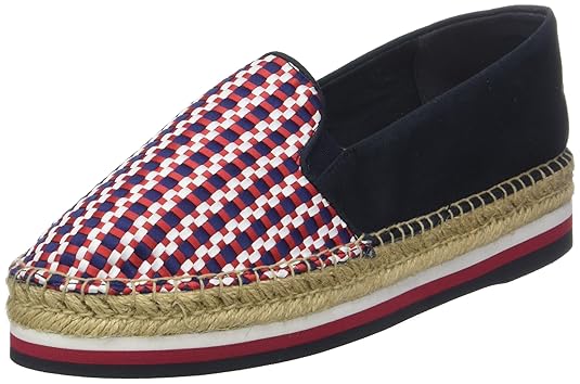Tommy Hilfiger Damen Corporate Interwoven Flatform Espadrilles