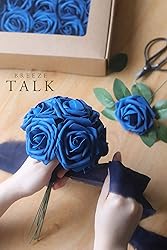 Breeze Talk Artificial Flowers Royal Blue Roses