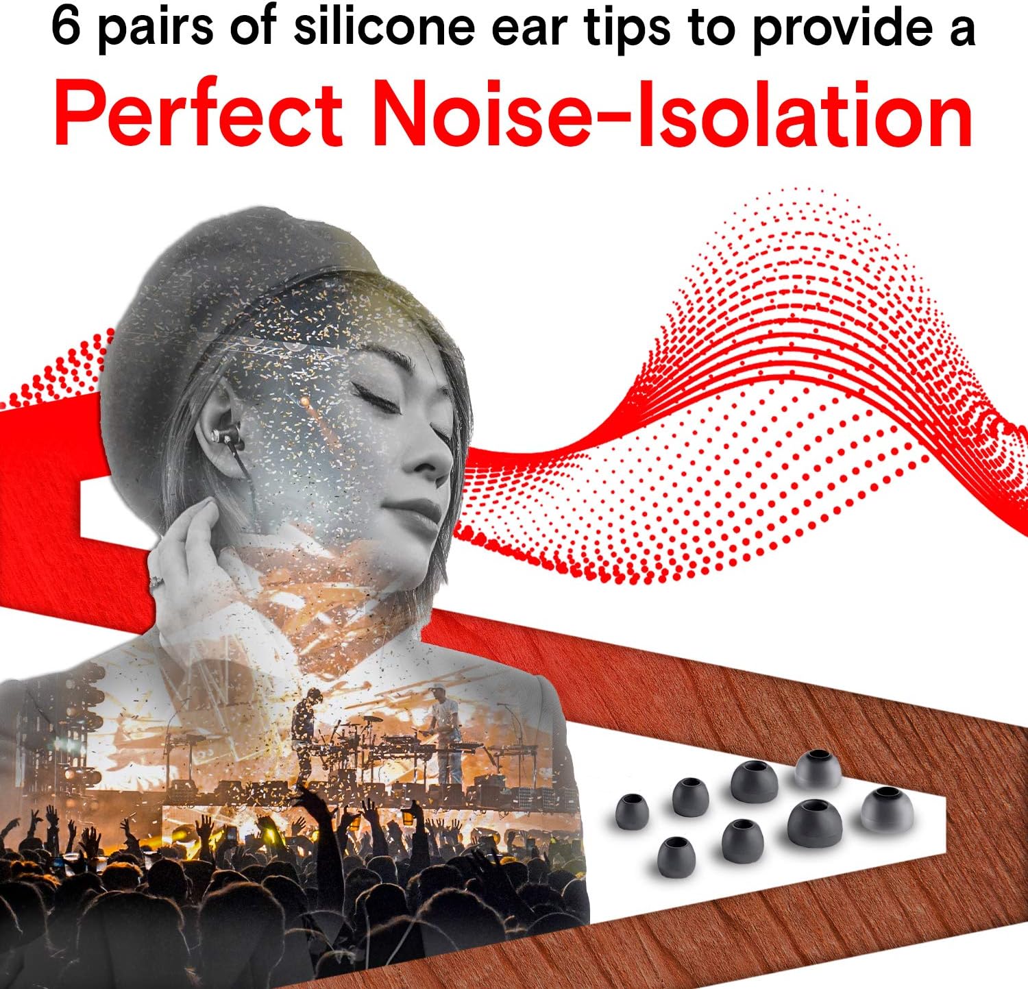 Symphonized NRG X Earphones Wired with Mic, Wood Earbuds with Microphone, Stereo In Ear Headphones for Computer Android - Image 5
