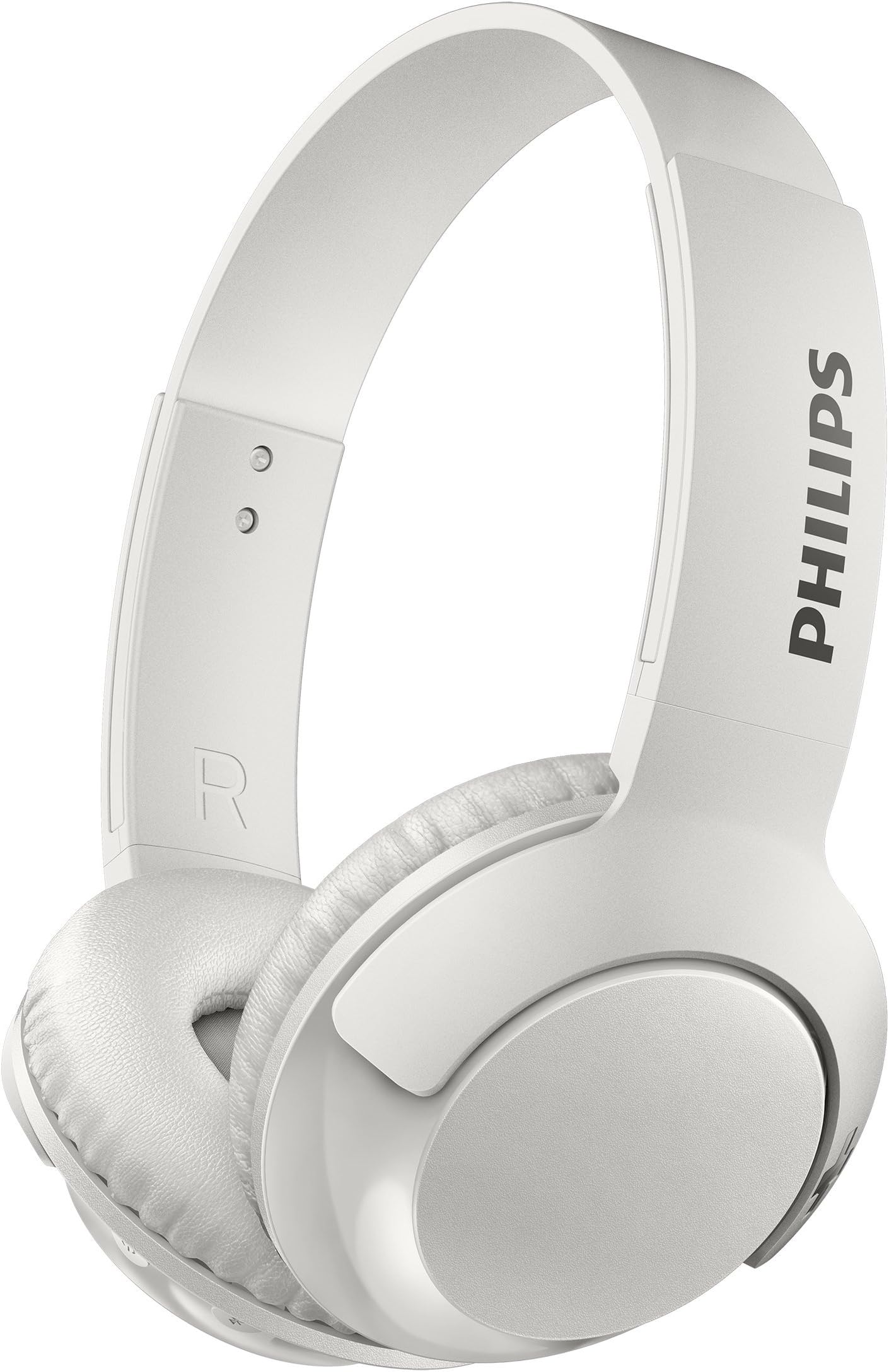 Philips BASS+ SHB3075 Wireless Headphones, up to 12 Hours of Playtime - Matte White