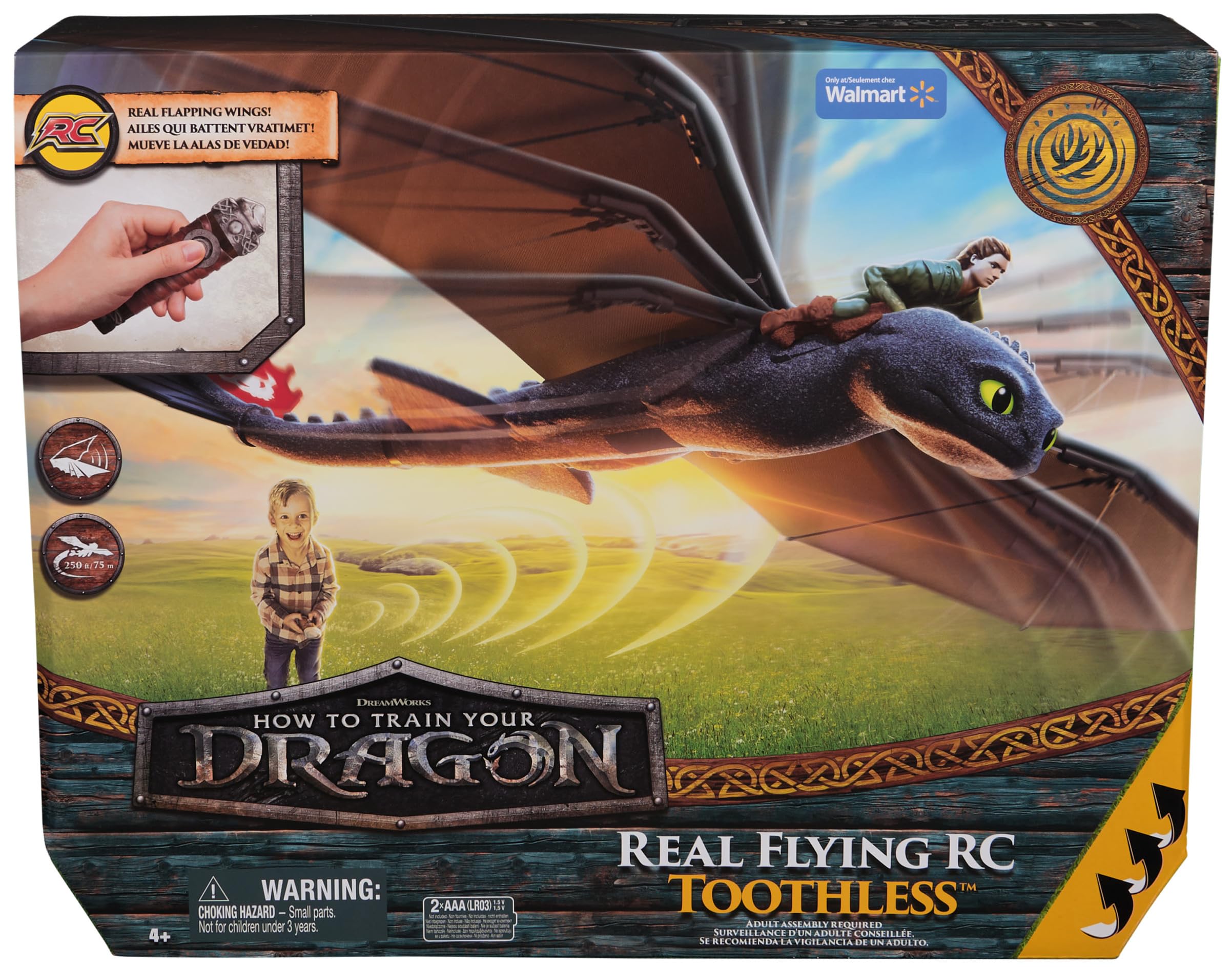 Spin Master Dreamworks Dragons Movie Flying Toothless WLMX (6072292)