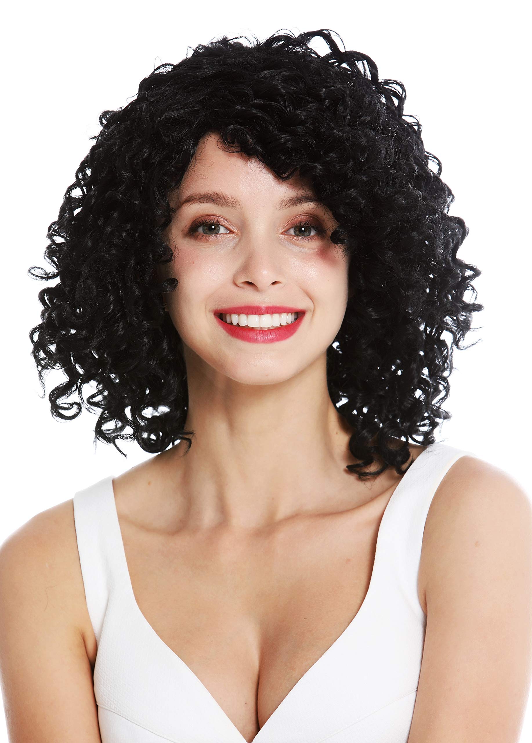 WIG ME UP - YZF-7283A-1 women's quality wig very curly voluminous Caribbean Latina corkscrew curls black