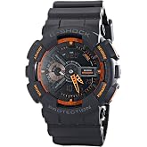 Casio Men's GA-110TS-1A4 G-Shock Analog-Digital Watch With Grey Resin Band