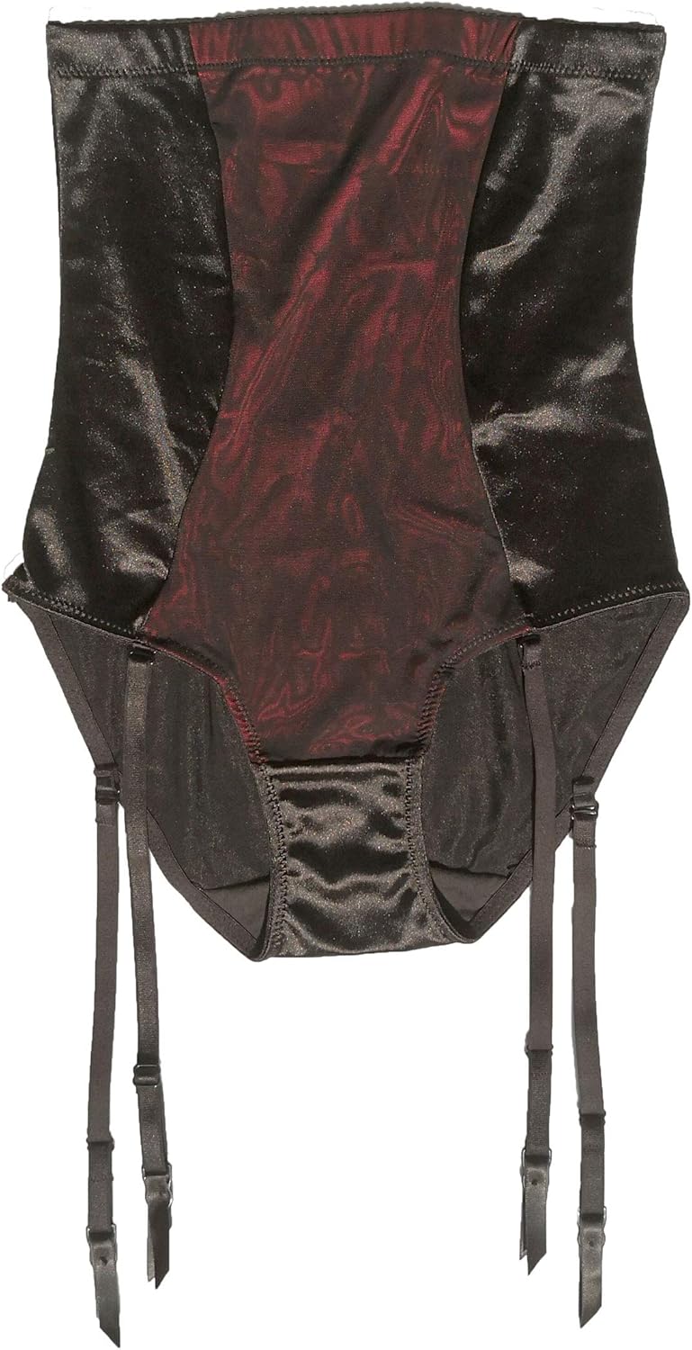 Buy TVRtyle Women Black High Waist Tummy Control Shapwear with Garter Belt BS050 (XLarge) at