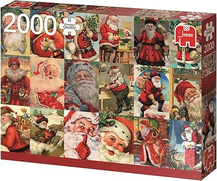 Babbo Natale 2000.Jumbo 18589 Babbo Natale Vintage 2000 Pezzi Amazon It Giochi E Giocattoli