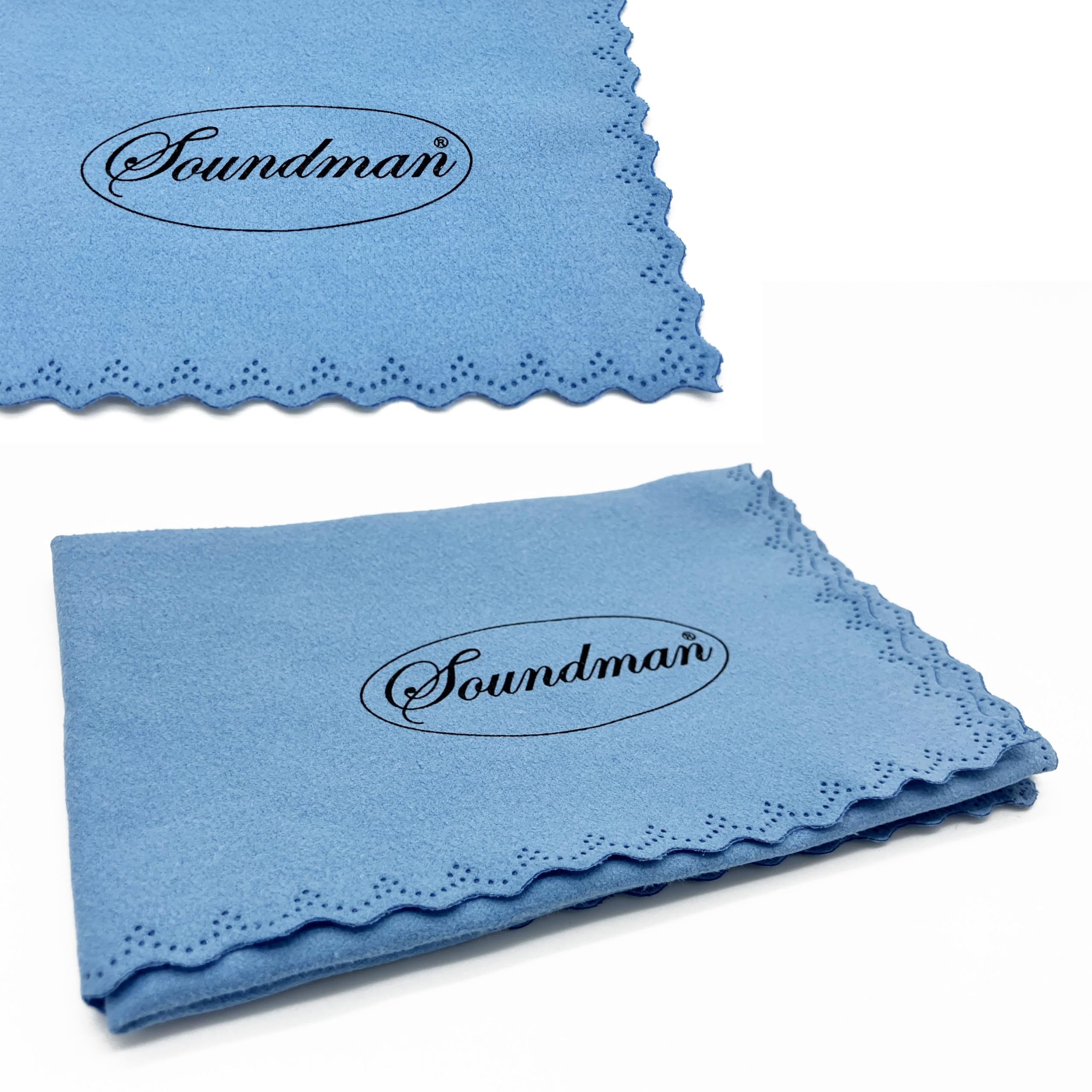 Polishing Cloth (Microfiber) for French Horn, Flugelhorn, Trumpet, Cornet, Alto Horn, Tuba, Euphonium, Baritone, Saxophone, Flute Cleaning Cloth Soundman® Maintenance Care (1pc)