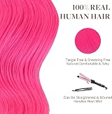 GOO GOO Tape in Hair Extensions 14in Pink 10pcs 25g Remy Human Hair view 6