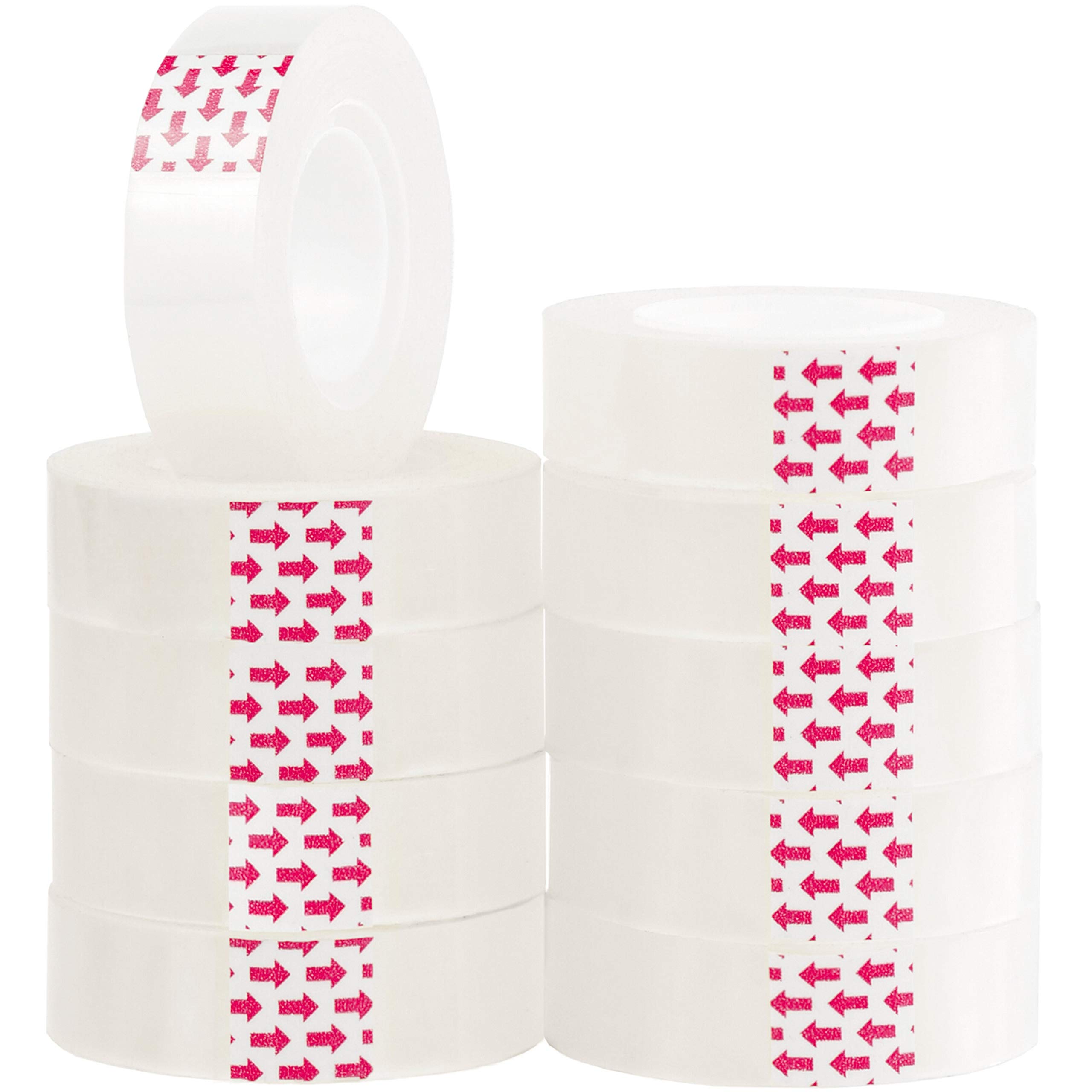 Packatape Cellotape 10 Clear Transparent Tape Rolls | 15mm x 33m | Sticky Tape | Ideal for Gift Wrap Christmas Birthday Home Office School