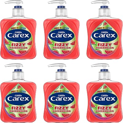 Carex Fun Edition Fizzy Watermelon Hand Wash 6 x 250ml antibacterial