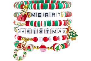OHOME Stocking Stuffers - 6 Pack Bracelets for Teen Girls Women | Christmas Gifts for Teens Men Adults - Christmas Decorations Accessories Shirts Outfits | Xmas Sweater Dresses for Girls 2025