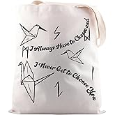 JNIAP Dramione Fanfic Reader Fans Gift Fiction Lover Tote Bag Bookworm Bookish Gift for Fanfic Lover (I Always Have Tote Bag)