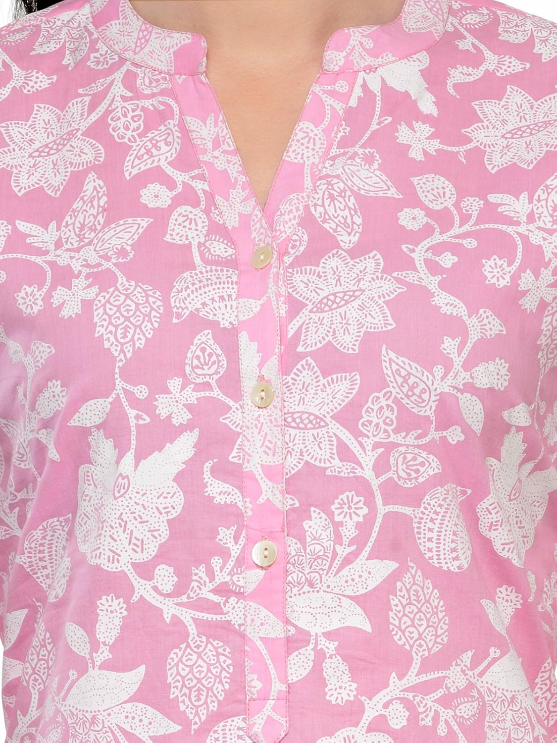 varanga pink cotton printed kurta kff-varss17143