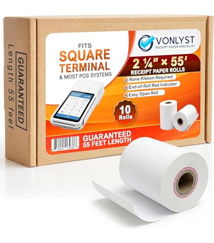 Amazon.com : Receipt Paper Roll for Square Terminal Credit Card
