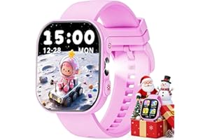 Kids Smart Watch for Girls Boys, 1.83" TFT Screen Gaming Smart Watch for Kids, Fitness Tracker with Stepometer/Storybook/Lear