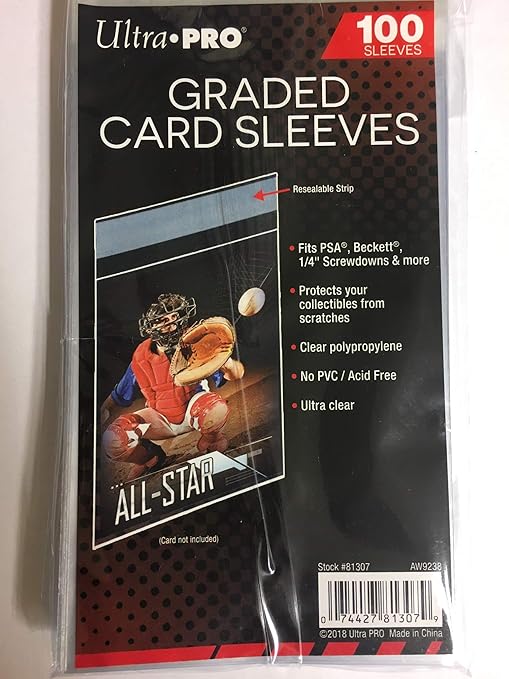 Bundle of 300 Ultra Pro Team Bags (100) Graded Card Sleeves