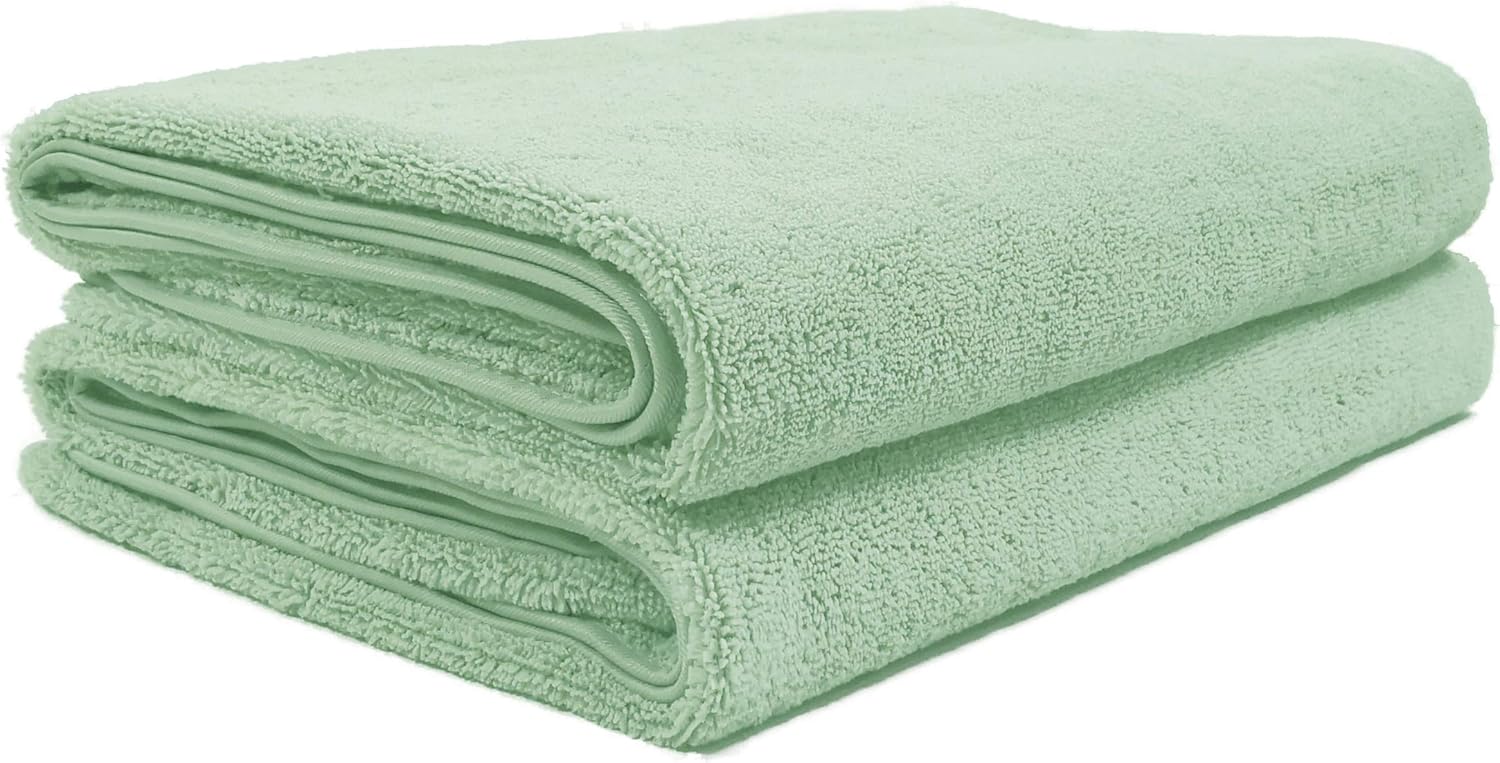 Polyte Premium Quick Dry Lint Free Microfibre Bath Sheet, Set of 2