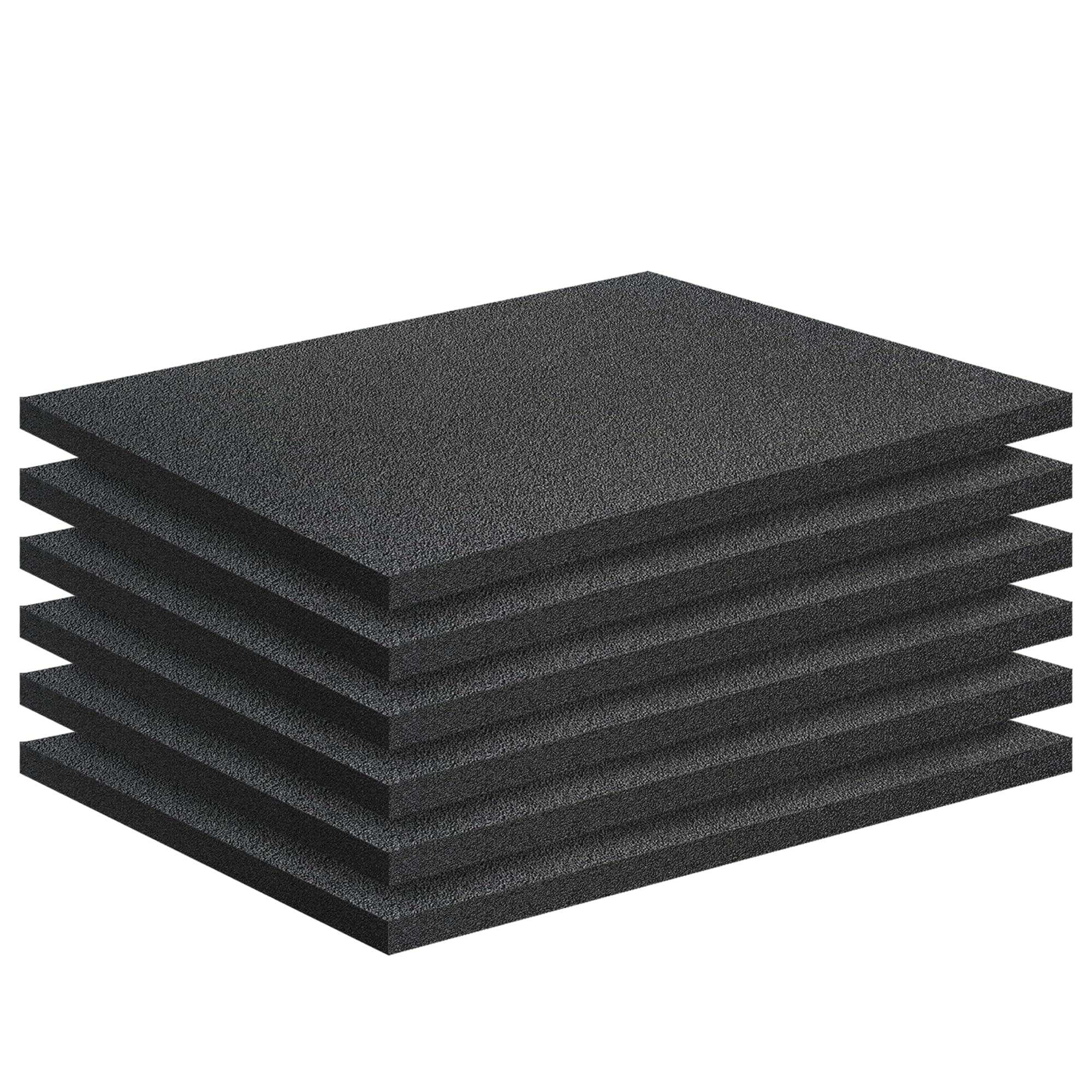Photo 1 of Polyethylene Foam Pads for Packing Foam Sheets Black Cuttable High Density Cushioning Inserts Protective Foam for Packing Cases and Crafts- 16" X 12" X 0.4"- 6 Pack