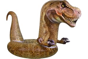 COCONUT FLOAT Coconut Outdoor Giant Tyrannosaurus Rex Pool Float – Inflatable T-Rex Ring Float – Durable Long Lasting Pool Float, Beach and Water Toy – Fun Decoration for Pool Parties, Events