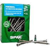 #10 x 3-1/2" SPAX Stainless Steel Wood Screws Exterior (57 pcs) 1 lbs Star Torx Drive Corrosion &amp; Rust Resistant PowerDeck Heavy Duty Outdoor Wood Fence Deck &amp; Marine Closeout Deal