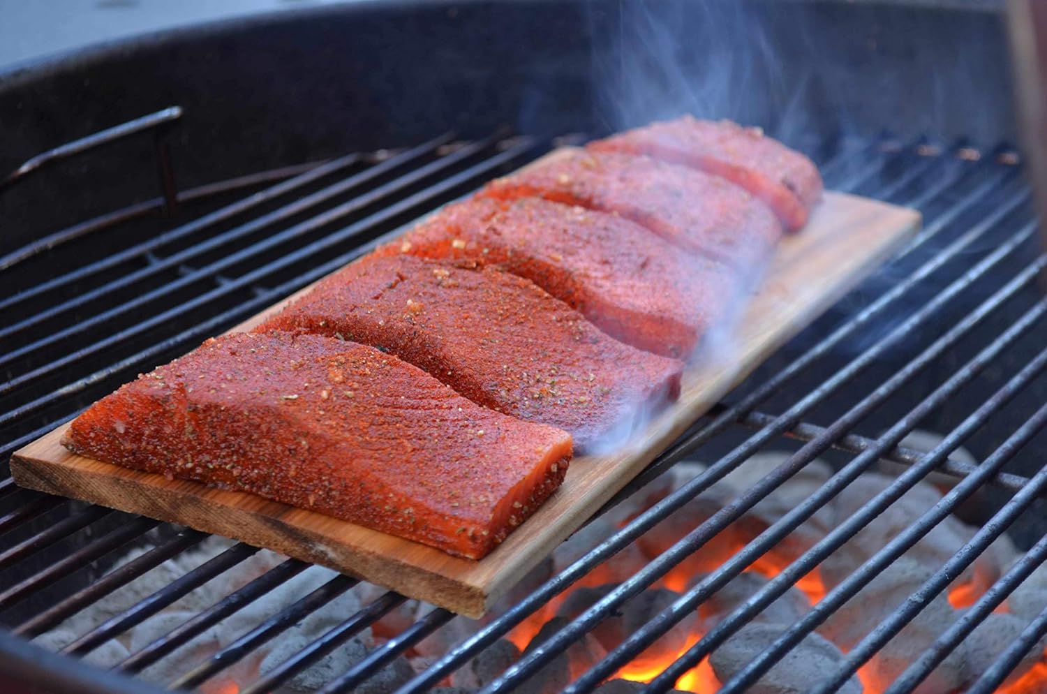 6 Pack Cedar Grilling Planks - Adds Smoky Cedar Flavor to Salmon, Chicken, Veggies and More. : Garden & Outdoor